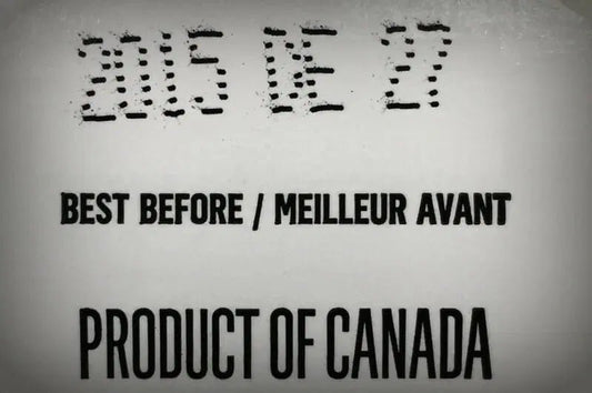 How a best-before is shown on a label - Best before food