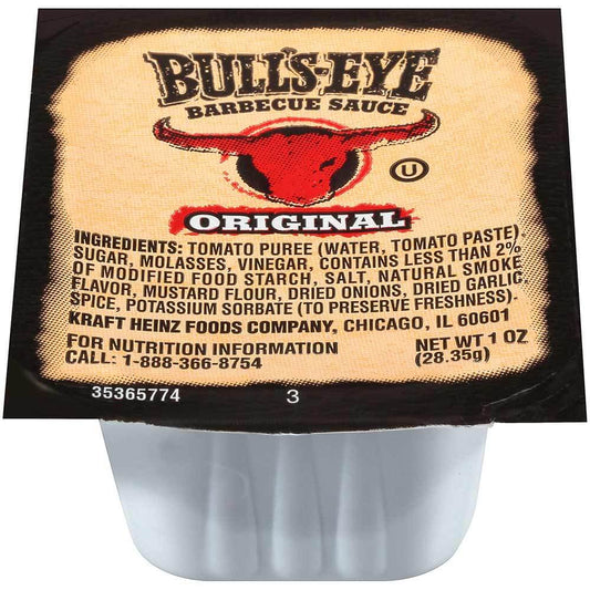 Bull's-Eye Original Barbecue Sauce 25ml, 120 Count - Bold & Smoky