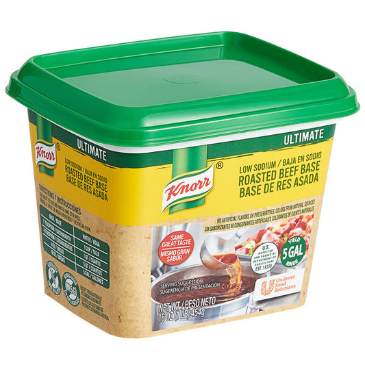 Knorr Ultimate Low Sodium Beef Bouillon Base 1lb