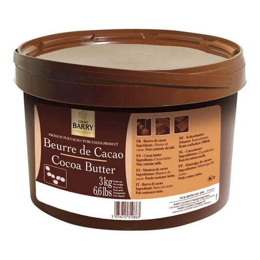 Cacao Barry Deodorized Cocoa Butter Pistoles 6.6 lb