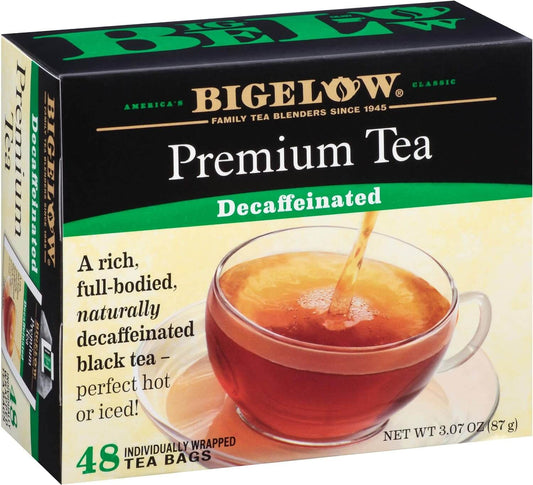 Bigelow Single Flavor Tea Decaffeinated Black, 48 Bags