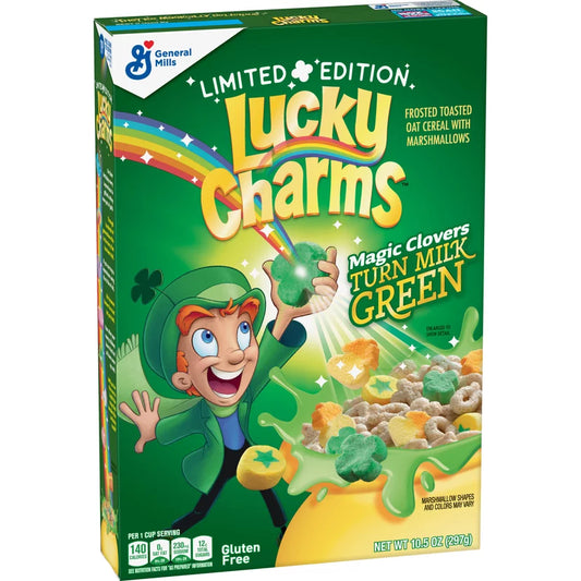 Lucky Charms Cereal Green Limited Edition