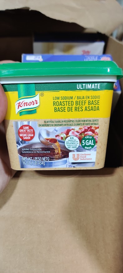 Knorr Ultimate Low Sodium Beef Bouillon Base 1lb