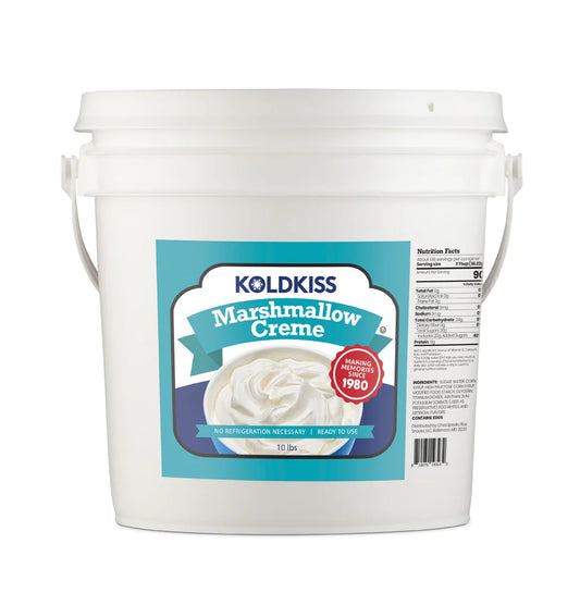 Koldkiss Marshmallow Ready-to-Use Snowball Creme Topping 10 lb. Pail