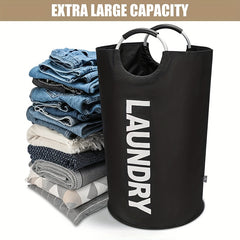 Large Collapsible Laundry Basket - Foldable, Freestanding 82L