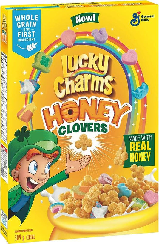 Lucky Charms Honey Clovers Cereal, 309g/10.9 oz, Box
