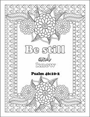 Bible Verse Digital Coloring Book 40 Pages - Best before food