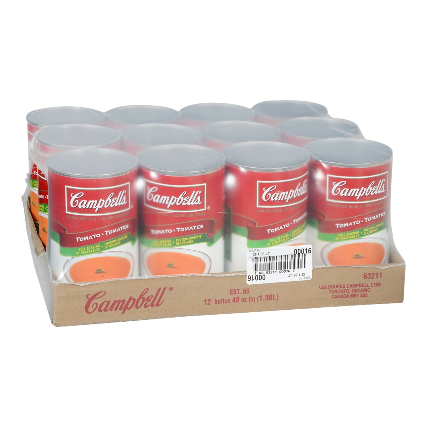 CAMPBELL'S Condensed TOMATO  Soups Bulk Pack 1.36L/48oz (12 pack) - Best before food