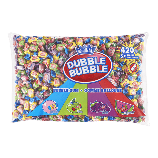 Dubble Bubble Twist Gum 420+ Assorted Pieces 1.89 kg