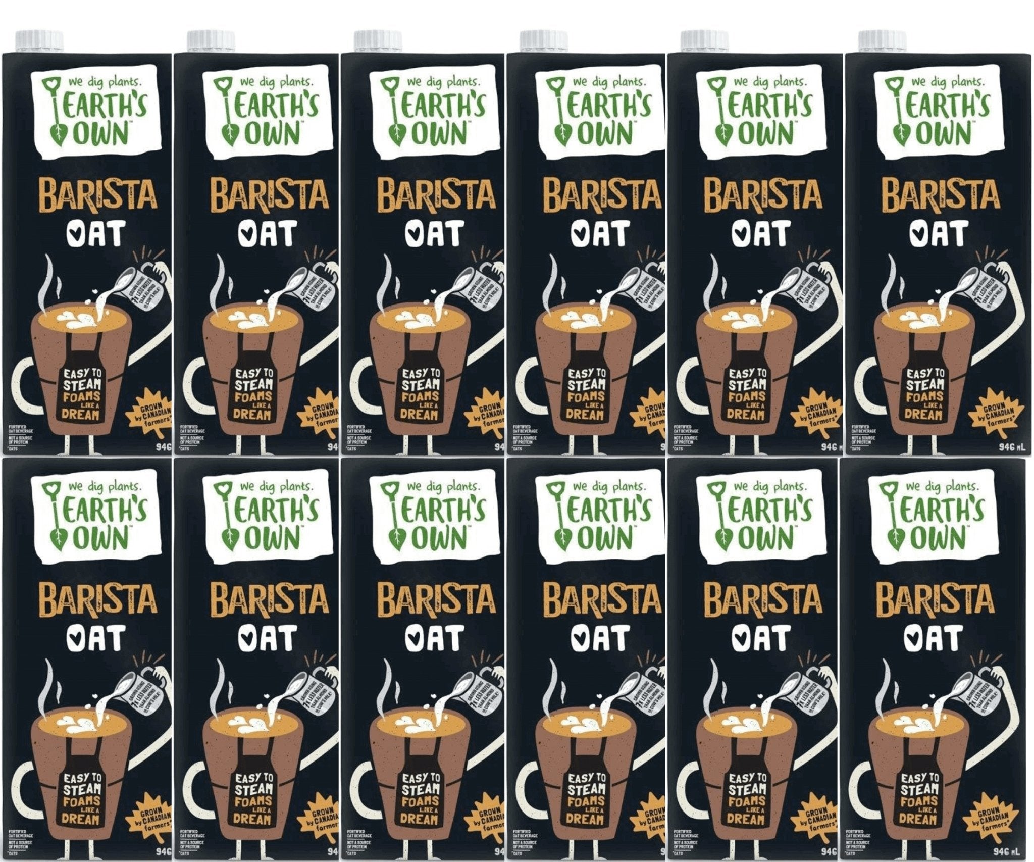 Earth's Own Oat Milk Barista Edition | 12 Pack - 946ml - Best before food
