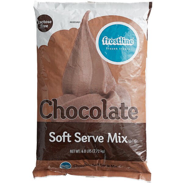 Frostline Soft Serve Ice Cream Mix 6 lbs - Best before food