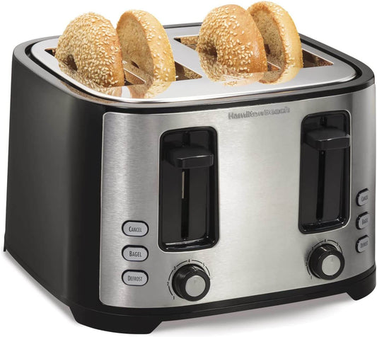 Hamilton Beach Extra Wide 4 Slice Slot Bagel Toaster - Best before food