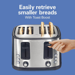 Hamilton Beach Extra Wide 4 Slice Slot Bagel Toaster - Best before food