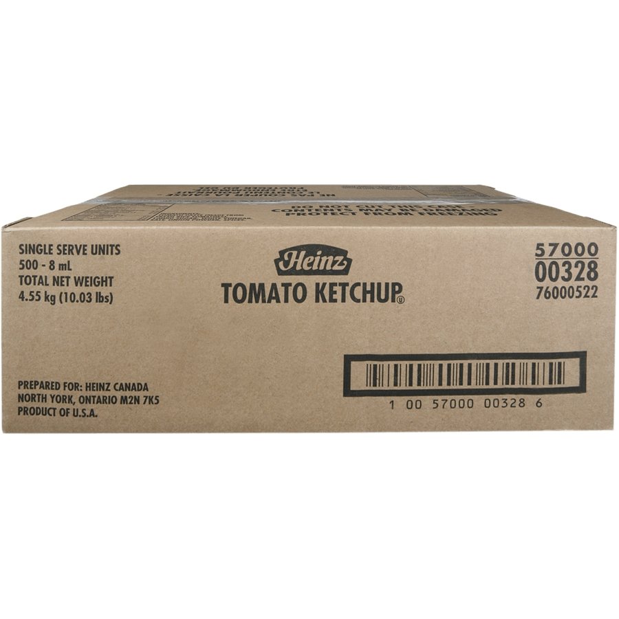 HEINZ Individual Ketchup Portions 500 x 8 ml - Best before food