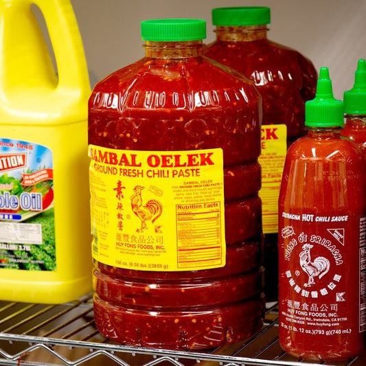 Huy Fong Sriracha Sambal Oelek Chili Paste Bulk- 8.5 lb