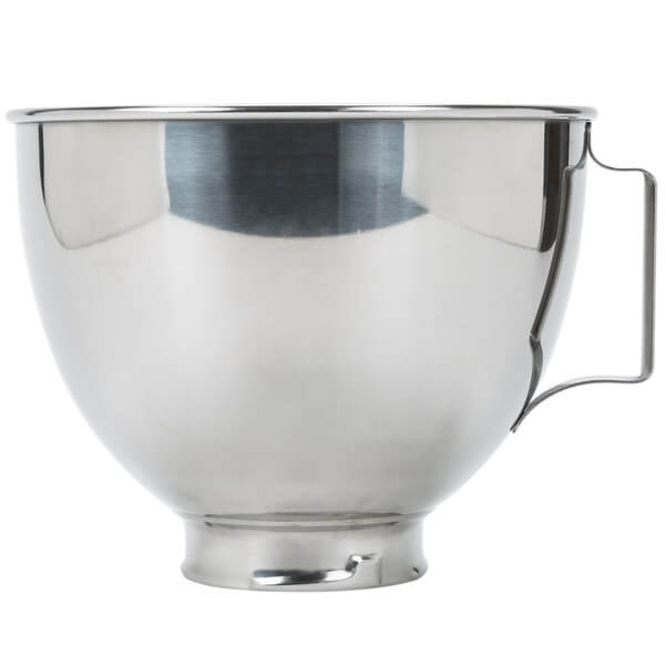 KitchenAid K45SBWH 4.5 Quart Stainless Steel Mixing Bowl with Handle