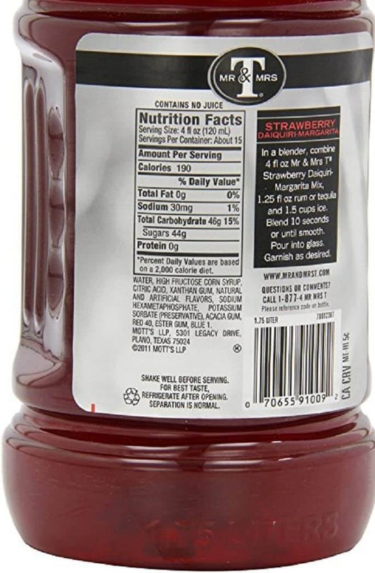 Motts Strawberry Daiquiri Cocktail Mix 1L - Best before food