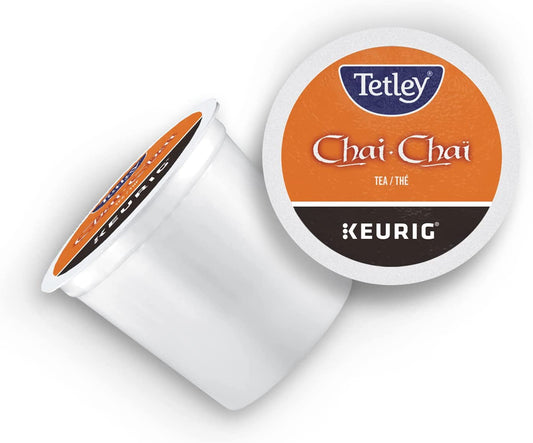 Tetley Chai Tea K-Cup pods for Keurig brewers, 24 count - Best before food