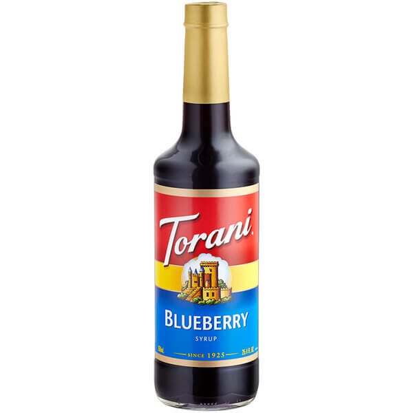 Torani Blueberry Flavoring / Fruit Syrup 750 mL - Best before food