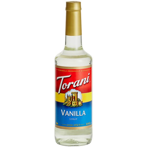 Torani Vanilla Flavoring Syrup 750 mL - Best before food