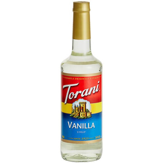Torani Vanilla Flavoring Syrup 750 mL - Best before food