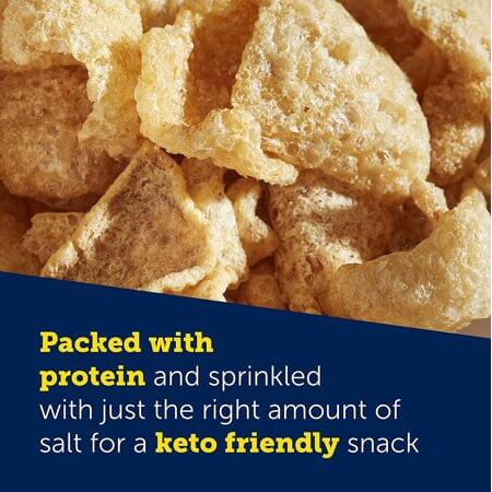 UTZ Original Pork Rinds | Zero Carbs | Keto Friendly - 510 g/18oz - Best before food