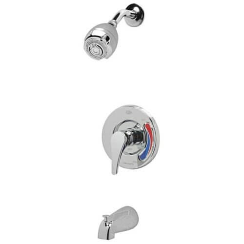 Zurn Z7302-SS-MT Temp-Gard Chrome Plated Shower Head, Tub Spout &Valve - 2.5GPM - Best before food